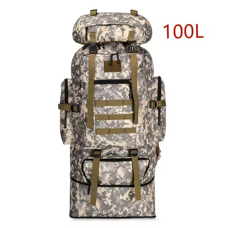80L/100L Large Tactical Backpack – Outdoor Hiking & Travel Bag - Image 7